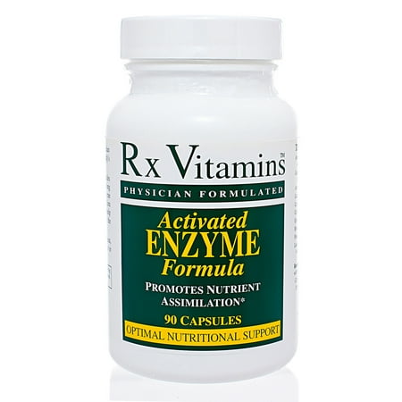 Rx Vitamins, Enzyme 90 caps activés