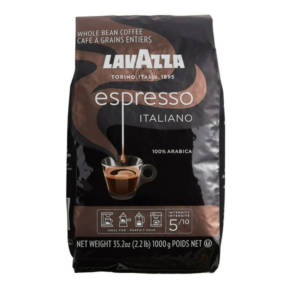 Lavazza Caffe Espresso Whole Bean Coffee 2.2 lbs. Pack of 4