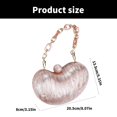 thumbnail image 3 of ZPAQI Trendy Black Clutch with Chain Detail Essential Accessory for Evening Event, 3 of 21