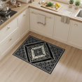 thumbnail image 2 of ODIKA 3'x5' Washable Area Rug Non-Slip, Flatweave, Easy Care Aesthetic Boho Interlocking Printed Symmetrical Border Bathroom for Hallway, Laundry Room, 2 of 7