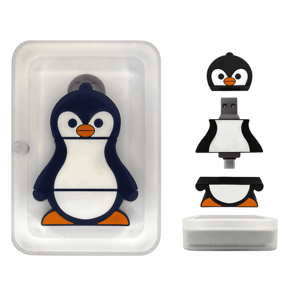 Penguin 31-in-1 Ultimate Bootable USB 3.0 (128 GB) – Multi-Boot Linux & Windows Toolkit | System Recovery, Password Reset, Installers, Cybersecurity, Forensics & Repair Tools