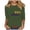 Green, variant on Women's Mardi Gras Shirts Carnival Printed 3/4 Sleeve Casual Round Neck Loose T-shirt Gray M