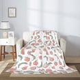 thumbnail image 2 of Sikiie Fruit Cozy Flannel Fleece Throw Blanket: Lightweight & Thick for All Seasons - Perfect for Women, Men, & Kids"80"x60", 2 of 6
