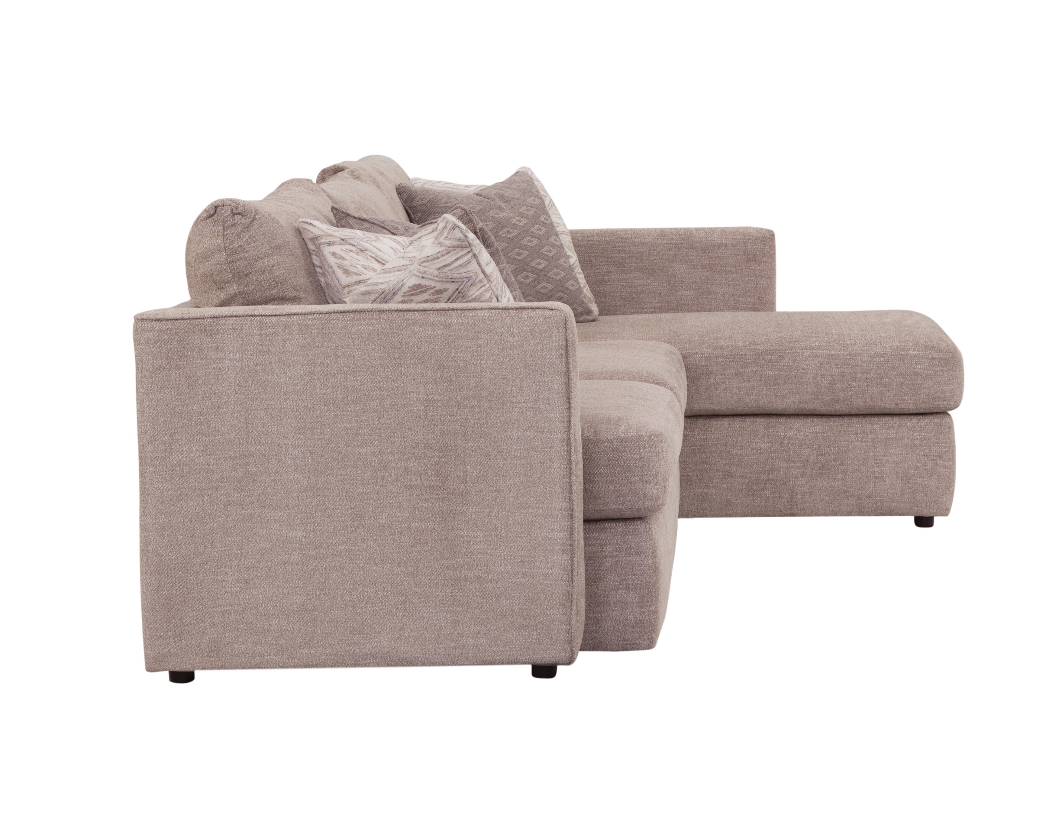 American Furniture L Shaped Sectional Sofa /w 5 Accent Pillows