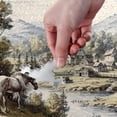 thumbnail image 4 of FREEAMG Village with Horses Puzzle 500 Pieces - Wooden Jigsaw Puzzles for Family Games - Suitable for Teenagers and Adults, 4 of 7