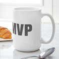 thumbnail image 6 of CafePress - MVP Akz Gray Mugs - 15 oz Ceramic Large White Novelty Mug, 6 of 6