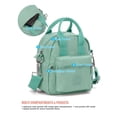 thumbnail image 3 of PULLIMORE Women Crossbody Cell Phone Bag, Small Waterproof Multi Pockets Nylon Shoulder Purse Wallet with Adjustable Strap (Green), 3 of 11