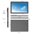 thumbnail image 2 of Baken Android 14 Tablet 10.1 inch with Case, 12GB, 64GB, IPS Touch Screen, Quad-Core,1280x800 | Wi-Fi6 | 6000mAh | Google Certified(Black), 2 of 7
