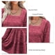 thumbnail image 5 of Vestido rojo con escote cuadrado y mangas largas abullonadas para fiestas de verano y la oficina, talla M, 5 of 6