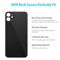 thumbnail image 3 of Back Glass Replacement for iPhone 12  -  Back Glass Replacement for iPhone 12 6.1 Inches with Repairing Tool Kits(Black), 3 of 7