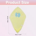 thumbnail image 2 of Unique Bargains 2pcs Hair Drying Towels Hair Towel Wrap for Women Bow Hair Drying Cap for Straight Short Hair Yellow, 2 of 7