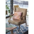 thumbnail image 3 of Carnation Garden Throw Pillow with Removable Cover in Pink on Orange 16x16, 3 of 5