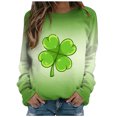 thumbnail image 1 of QIPOPIQ Chandails à Manches Longues pour Femmes T-Shirts de la Saint-Patrick Chandail Shamrock T-Shirt Vert Hauts T-Shirts de la Saint-Patrick Tuniques à Col Rond pour Dames T-Shirts de Fête T-Shirts Graphiques Aubaines, 1 of 4