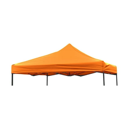 9.6' x 9.6' Square Replacement Canopy Gazebo Top Assorted Colors By Trademark Innovations, Orange