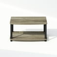 thumbnail image 4 of Furinno Turn-N-Tube 2-Tier Multipurpose Printer Stand Display & Storage Shelf, French Oak/Black, 4 of 6