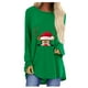 thumbnail image 2 of Pntutb Mujer Casual Cuello Redondo Navidad Manga Larga Estampado Camiseta Top Blusa Pntutb Pntutb-6690, 2 of 7
