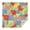 Pioneer Flower Floral-2, variant on Pioneer Flower Floral Print Pattern Square Tablecloth, Waterproof Wipeable Spillproof Washable Table Cover for Home Kitchen Party Decor, 42"x42"
