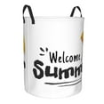thumbnail image 2 of Kll Welcom Summer Waterproof Foldable Laundry Hamper Bucket With Handles For Storage Bin,Kids Room,Home Organizer (Medium), 2 of 8