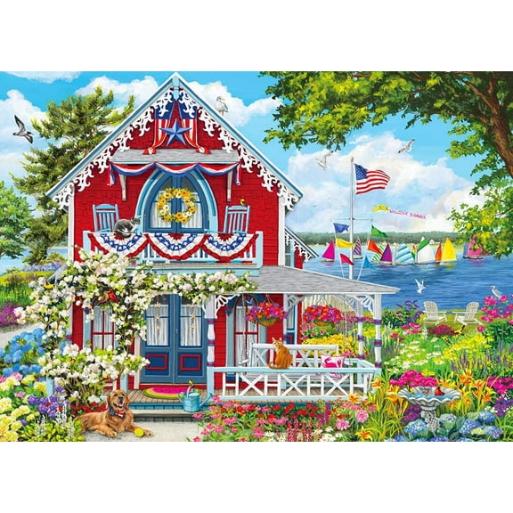 Vermont Christmas Company Summer Welcome Jigsaw Puzzle 1000 Piece