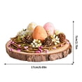 thumbnail image 3 of Kabnic Easter Decorations for The Home Easter Decoration Rattan Bird Nests Foam Colored Eggs Easter Table Decoration Scene Decoration, 3 of 9