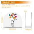 thumbnail image 4 of Yayeee Napkin Holder for Table Kitchen Paper Tissue Organization, Colorful Flower, 4 of 8