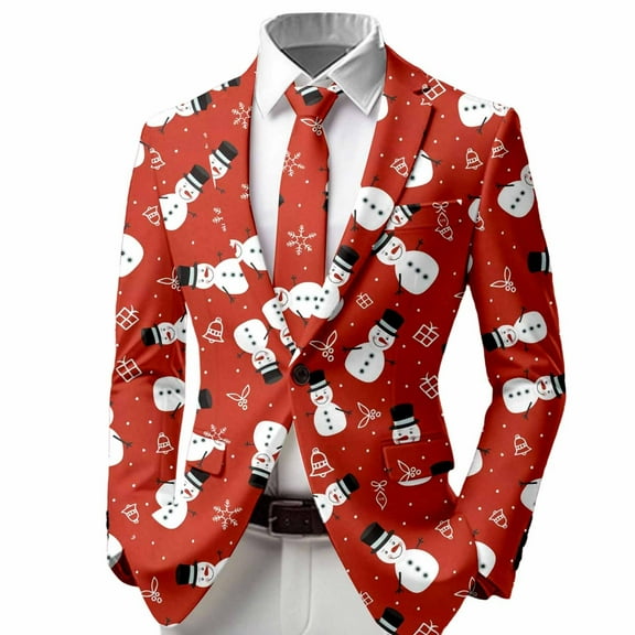Christmas blazer B'oys Print Jacket Festive Holiday For K'ids Formal Party Wear Ch'ildrens Elegant Outerwear Coat With Themed Design