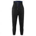 thumbnail image 2 of Women's Sauna Leggings Compression High Waist Yoga Pants Thermo Neoprene Sweat Capris, 2 of 8