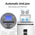 thumbnail image 5 of Quietlemon Auto & Manual Paper Shredder, 200-Sheet Capacity, P-5 Micro-Cut, Auto Feed, Quiet & Long-Lasting, Type-C Port, 40-Min Continuous Use, 5 of 11