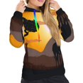 thumbnail image 5 of Yiaed Giraffes Of The African Savannah Print Womens Casual Hoodies Crew Neck Long Sleeve Sweatshirts With Pocket Pullover Tops Women's Hooded Sweatshirt-X-Large, 5 of 5