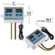 thumbnail image 4 of Termostato digital Controlador de temperatura C/F para incubadora Relé LED 10A, 4 of 8