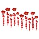 thumbnail image 4 of 10 adornos de techo para el Año Nuevo Chino 2026 con borlas. patrón de flores, 4 of 9
