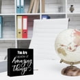 thumbnail image 5 of Zomyto 5"x5" Inspirational Office Wood Box Sign,Positive Office Desk Decor,Motivational Wooden Signs,You Are Capable of Amazing Things Wooden Block Sign, 5 of 8