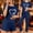 Navy, variant on asdoklhq Bamboo Pajamas for Women 3PCS Women's Home Casual Pants Short Sleeves Tops and Shorts Pajamas Set Black S