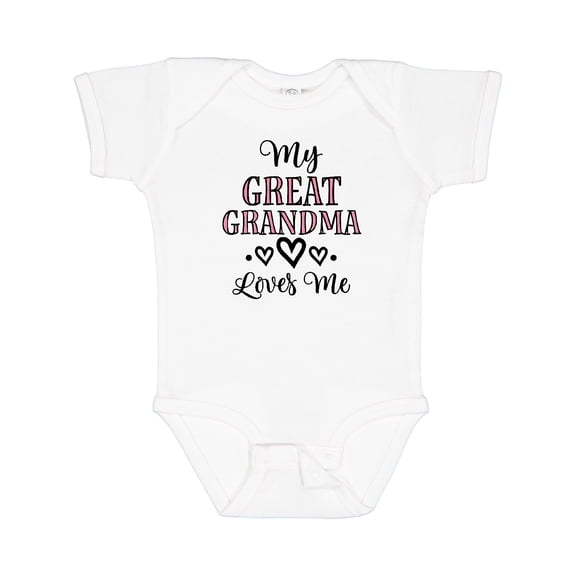 Inktastic My Great Grandma Loves Me Granddaughter Girls Baby Bodysuit