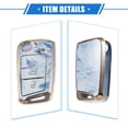 thumbnail image 5 of Unique Bargains 3 Buttons Remote Key Fob Case Cover Compatible for Volkswagen Golf 7 Polo TPU Blue Remote Key Protector, 5 of 6