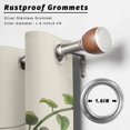 thumbnail image 2 of Outdoor Curtains for Patio Waterproof, Ladybugs Eucalyptus Outdoor Privacy Panels Grommet, Spring Botanical Leaves Green Blackout Outside Curtains for Porch/Cabana/Pergola/Gazebo 54"x95", 2 Panels, 2 of 8