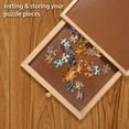 thumbnail image 2 of Small Puzzle Tables for Drawers, Jigsaw Puzzle Board 12X 17.3in Portable Puzzle Plateau with Storage Drawers Smooth Fiberboard Work Surface for Games & Puzzles, 2 of 7