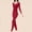 Red, variant on Tawop Women Thermal Underwear Base Layer Long John Set Winter Cold Weather Warm Top and Bottom(Beige,L)