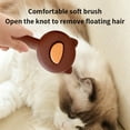 thumbnail image 6 of Self-Cleaning Pet Comb, Perfect for Dogs and Cats to Detangle Hair and Reduce Shedding, Durable Needle Comb That Grooms Fur Easily, Essential Tool for Pet Owners to Keep Pets Neat, Coffee, 1pcs, 6 of 6