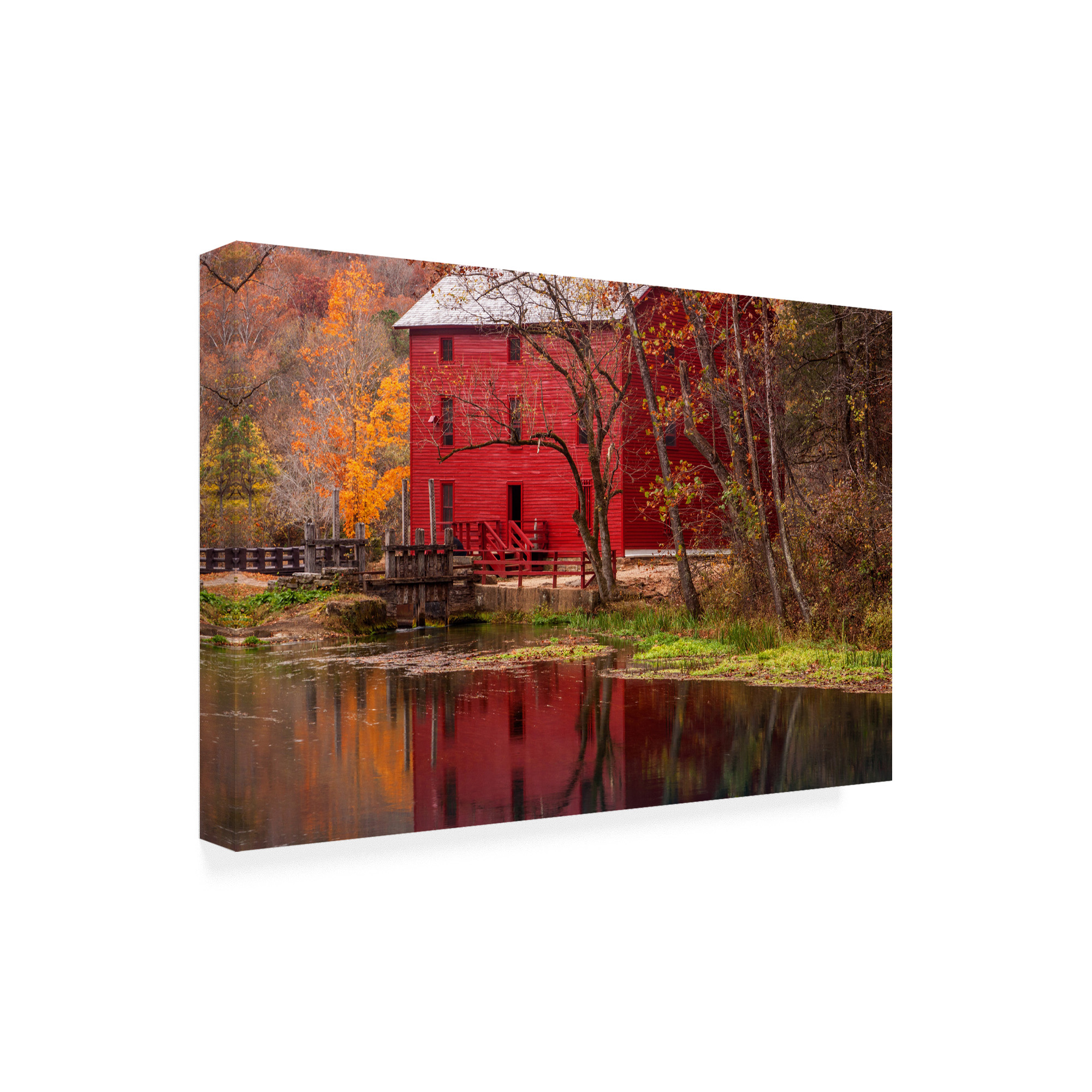 Trademark Fine Art 'Alley Springs Mill' Canvas Art by David Hammond