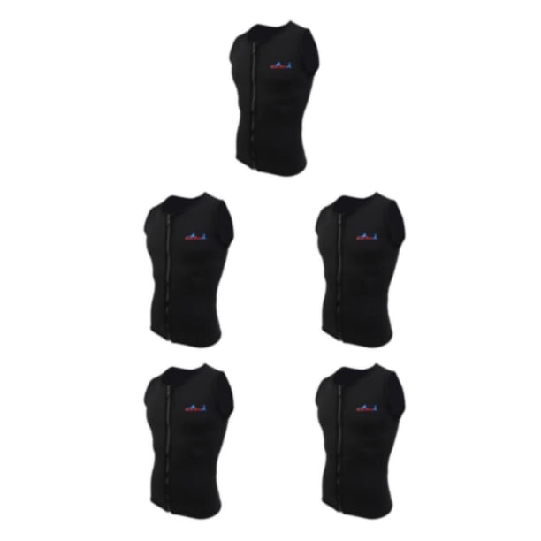 Greeniant Mens 2mm Black Neoprene Wetsuit Vest Top Front Zipper for Diving Surfing S Type2 NO2