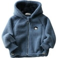 thumbnail image 1 of YOUI-GIFTS Toddler Kids Fleece Jacket Winter Warm Coat Zipper Long Sleeve Outerwear, 1 of 6