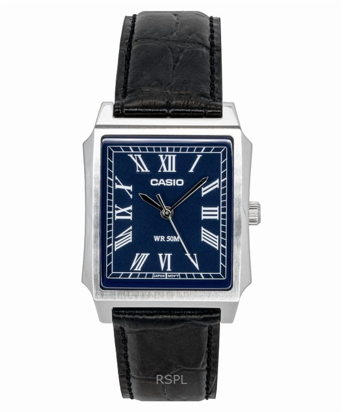Casio, Men's Watch, MTP-B185D-2A1V, Blue Dial Stainless Steel