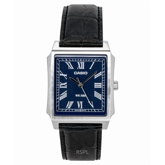 Casio Standard Analog Leather Strap Blue Dial Quartz MTP-B190L-2BV Men's Watch