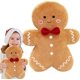 thumbnail image 1 of Gingerbread Pillow, Christmas Gingerbread House Toy, Biscuit Man Christmas Shaped Plush Pillow, 1 of 4