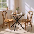 thumbnail image 6 of Homy Casa 31.5in Round Dining Table, Small Space Kitchen Table with Metal Legs for 2–4 People, 6 of 8
