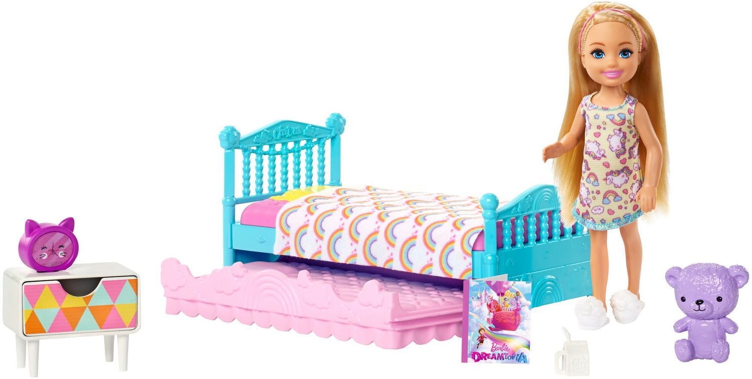 Barbie Club Chelsea Bedtime Doll & Playset
