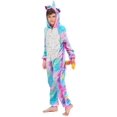 thumbnail image 1 of Combinaisons de Nuit pour Enfants à Capuche en Flanelle - Pyjama une Pièce pour Garçons et Filles, Vêtement de Nuit, Robe de Chambre pour Enfant, 4-8 Ans, 1 of 2