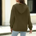 thumbnail image 5 of Womens Hooded Sweatshirts Plus Size Oversized Hoodie Long Sleeve V Neck Sweatshrit With Poccket Solid Color Women's Tunics Fall Pullover Casual Loose Tops for Work Office Clothes, 5 of 7