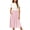 E-White Pink, variant on UVN Summer Dresses for Women V Neck Sleeveless T Shirt Dress Casual Beach Sundress with Pockets